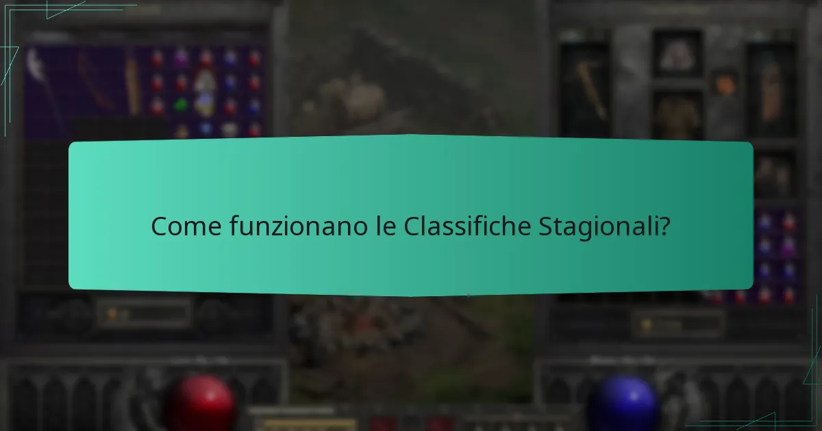 Come funzionano le Classifiche Stagionali?