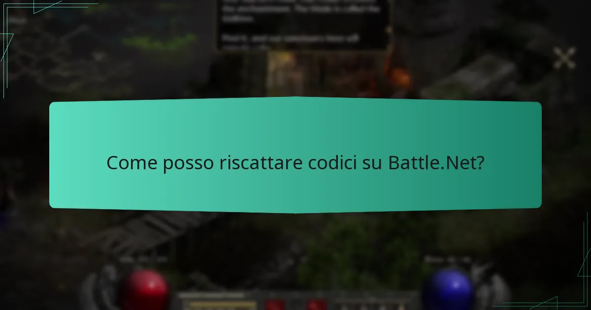 Come posso riscattare codici su Battle.Net?