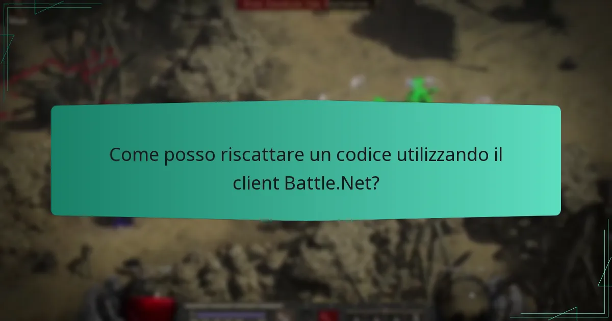 Come posso riscattare un codice utilizzando l’app Battle.Net?