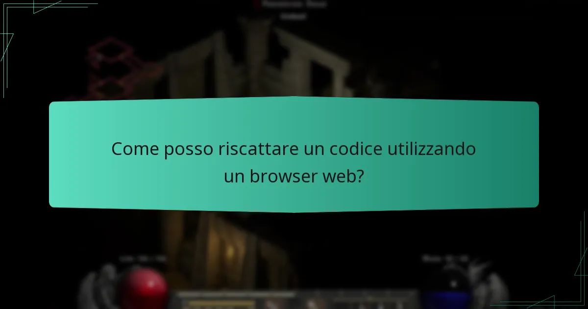Come posso riscattare un codice utilizzando un browser web?