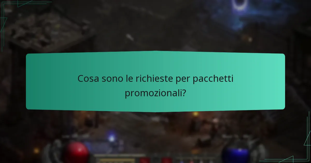 Come posso contattare il supporto clienti per i pacchetti promozionali?