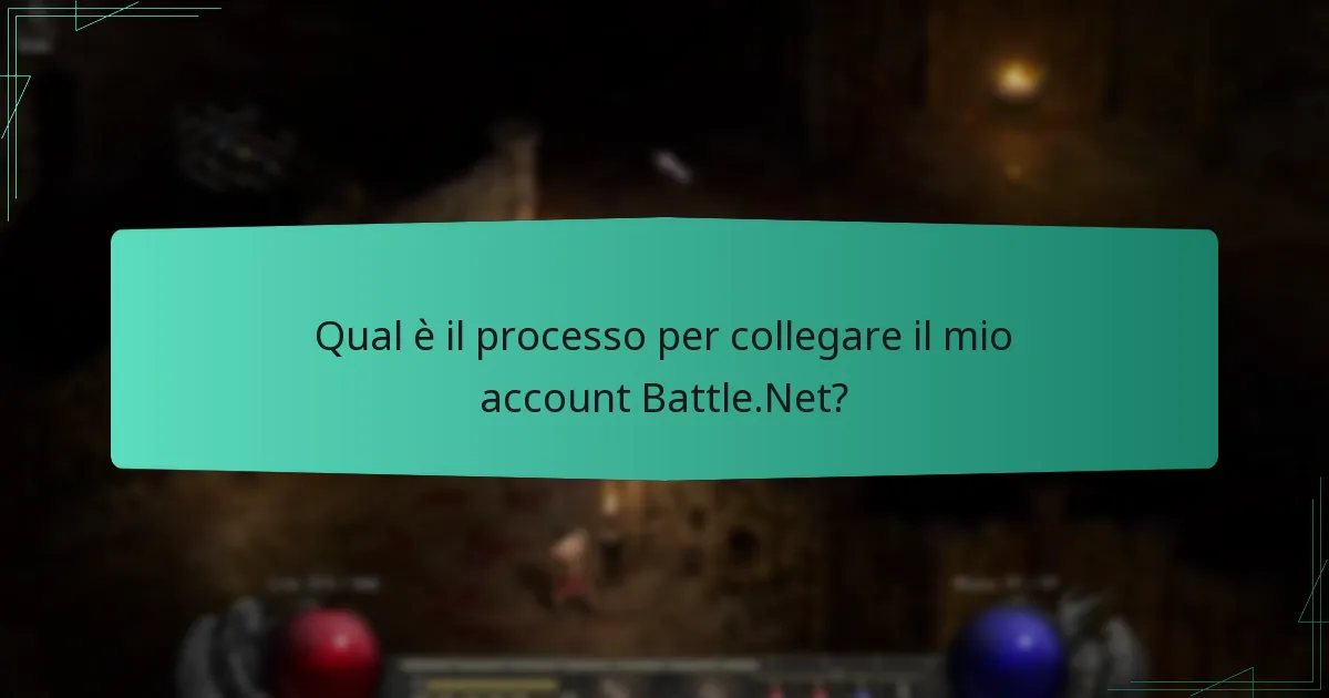 Qual è il processo per collegare il mio account Battle.Net?