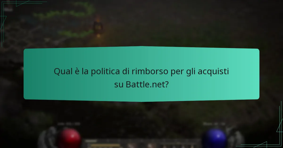 Qual è la politica di rimborso per gli acquisti su Battle.net?
