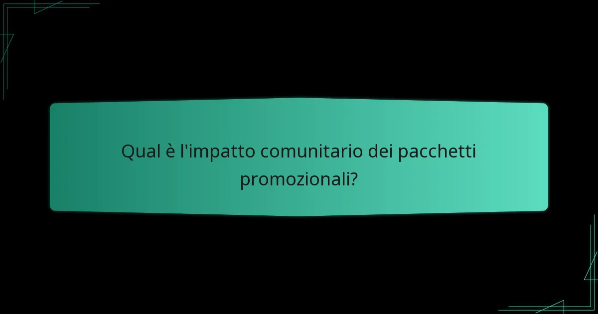 Quali tipi di pacchetti promozionali sono più efficaci?