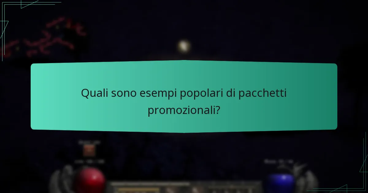 Quali sono esempi popolari di pacchetti promozionali?