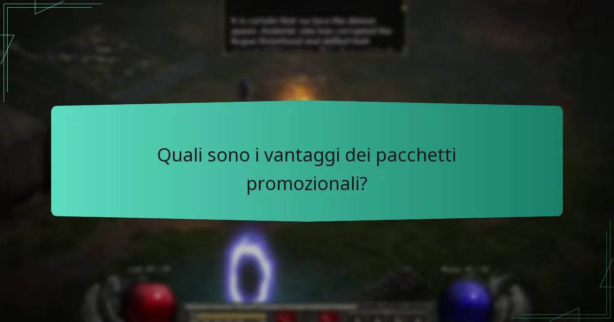 Quali sono i vantaggi dei pacchetti promozionali?