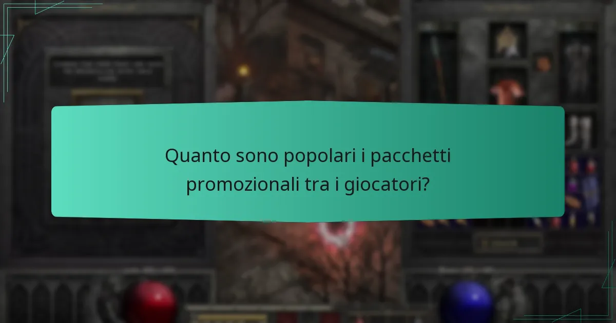 Quanto sono popolari i pacchetti promozionali tra i giocatori?